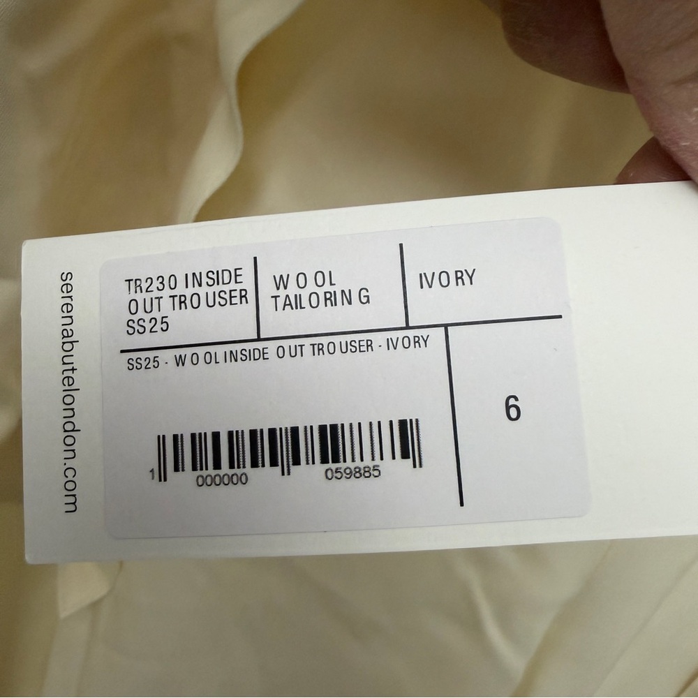 SERENA BUTE Inside Out Trousers size 6 - Picture 7 of 10